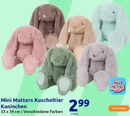 Action Mini Matters Kuscheltier Kaninchen Angebot