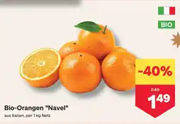 MPreis Bio-Orangen Navel Angebot