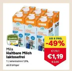 MPreis Mila Haltbare Milch laktosefrei Angebot