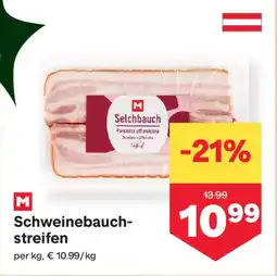 MPreis Schweinebauch streifen Angebot