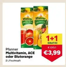 MPreis Pfanner Multivitamin, ACE oder Blutorange Angebot