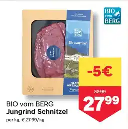 MPreis Bio vom berg jungrind schnitzel Angebot