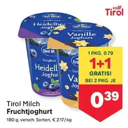 MPreis Tirol milch fruchtjoghurt Angebot
