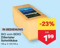 MPreis Bio vom berg zillertaler schnittkäse Angebot