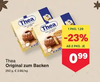 MPreis Thea original zum backen Angebot