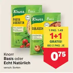MPreis Knorr basis oder echt natürlich Angebot