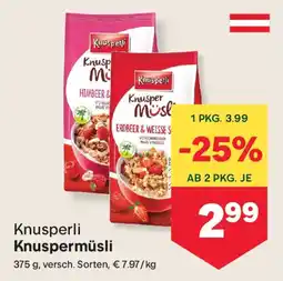 MPreis Knusperli knuspermüsli Angebot