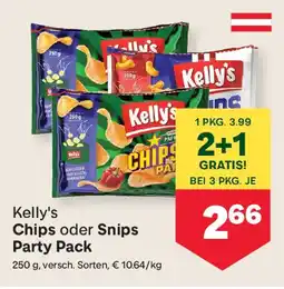 MPreis Kelly's chips oder snips party pack Angebot