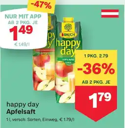 MPreis Happy day apfelsaft Angebot