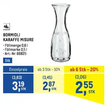 Metro Bormioli karaffe misure Angebot
