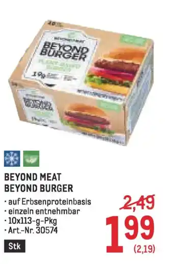 Metro Beyond meat beyond burger Angebot