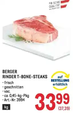 Metro Berger rinder t-bone-steaks Angebot