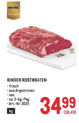 Metro Rinder rostbraten Angebot