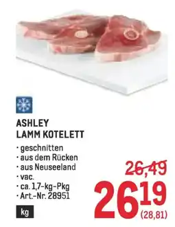 Metro ASHLEY LAMM KOTELETT Angebot