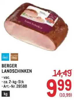 Metro Berger landschinken Angebot