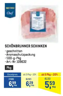 Metro Schönbrunner schinken Angebot
