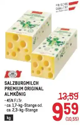 Metro Salzburgmilch premium original almkönig Angebot