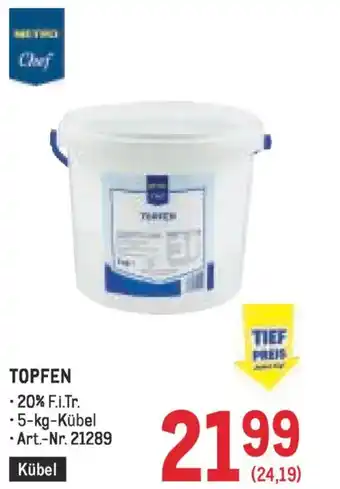 Metro Topfen Angebot