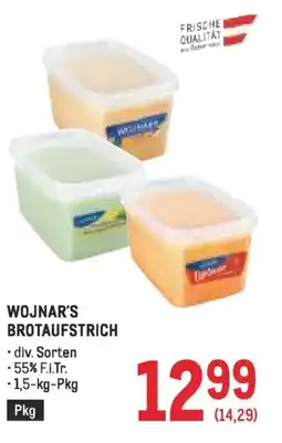 Metro Wojnar's brotaufstrich Angebot