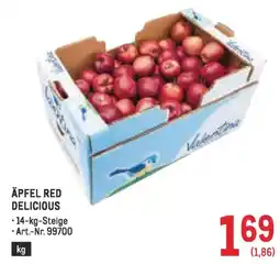 Metro Äpfel red delicious Angebot