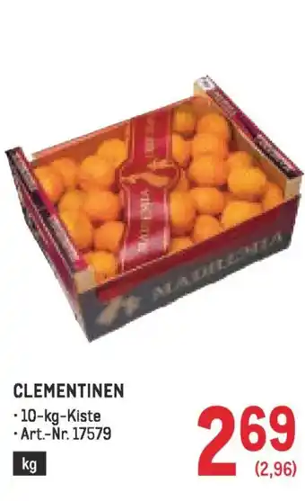 Metro Clementinen Angebot