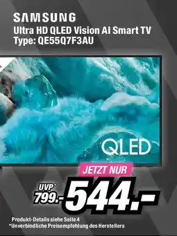 Red Zac SAMSUNG Ultra HD QLED Vision Al Smart TV Angebot