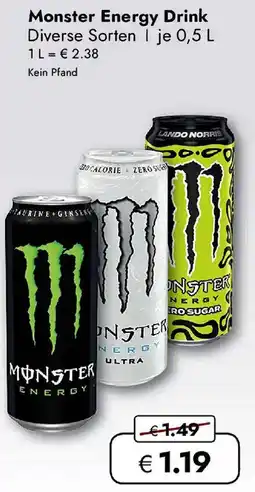 Travel FREE Monster Energy Drink Angebot