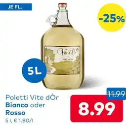 T&G Poletti Vite dÒr Bianco oder Rosso Angebot