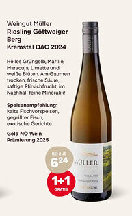 MPreis Weingut Müller Riesling Göttweiger Berg Kremstal DAC 2024 Angebot