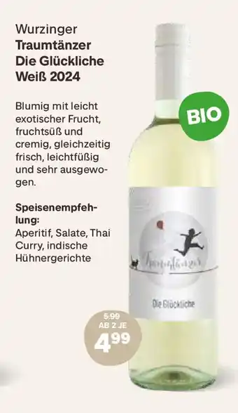 MPreis Wurzinger Traumtänzer Die Glückliche Weiß 2024 Angebot