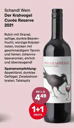 MPreis Schandl Wein Der Krahvogel Cuvée Reserve 2021 Angebot