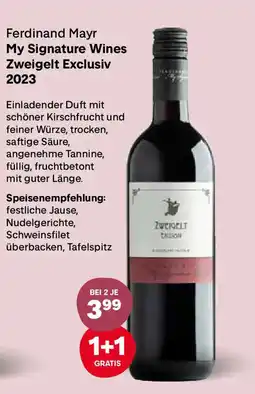 MPreis Ferdinand mayr my signature wines zweigelt exclusiv 2023 Angebot