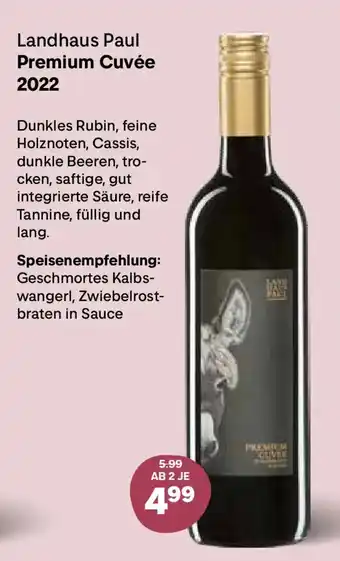 MPreis Landhaus Paul Premium Cuvée 2022 Angebot
