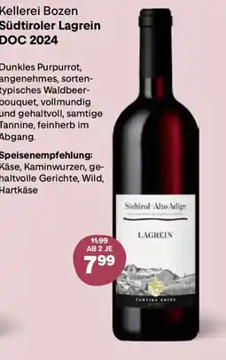 MPreis Kellerei Bozen Südtiroler Lagrein DOC 2024 Angebot