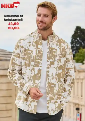 NKD Herren-Pullover mit Rundhalsausschnitt Angebot