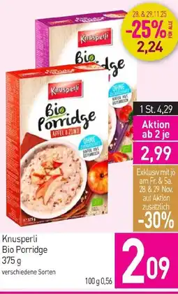 Sutterlüty Knusperli Bio Porridge Angebot