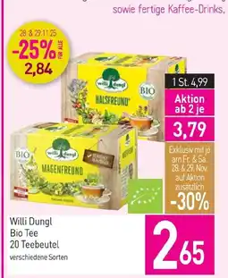 Sutterlüty Willi Dungl Bio Tee 20 Teebeutel Angebot