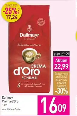 Sutterlüty Dallmayr Crema d'Oro Angebot