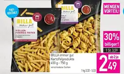 Sutterlüty BILLA immer gut Kartoffelprodukte Angebot