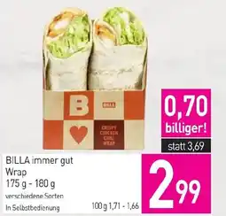 Sutterlüty BILLA immer gut Wrap Angebot