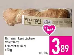 Sutterlüty Hammerl Landbäckerei Wurzelbrot hell oder dunkel Angebot