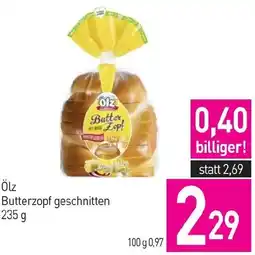 Sutterlüty Ölz Butterzopf geschnitten Angebot
