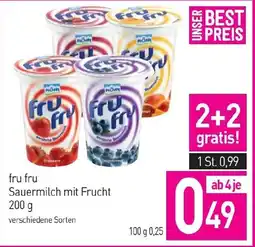 Sutterlüty fru fru Sauermilch mit Frucht Angebot