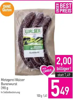 Sutterlüty Metzgerei Walser Burenwurst Angebot