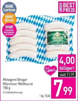 Sutterlüty Metzgerei Broger Münchner Weißwurst Angebot