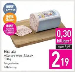 Sutterlüty Hütthaler Attersee Wurst klassik Angebot