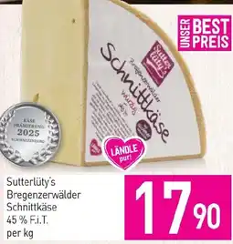 Sutterlüty Sutter bregenzerwälder schnittkase Angebot