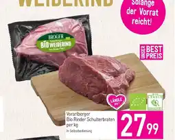 Sutterlüty Vorarlberger Bio Rinder Schulterbraten per kg Angebot