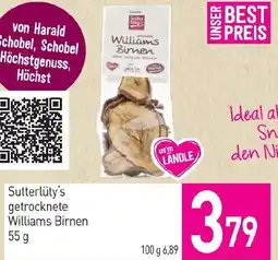 Sutterlüty Sutterlüty's getrocknete Williams Birnen Angebot