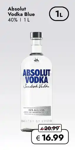 Travel FREE Absolut Vodka Blue Angebot